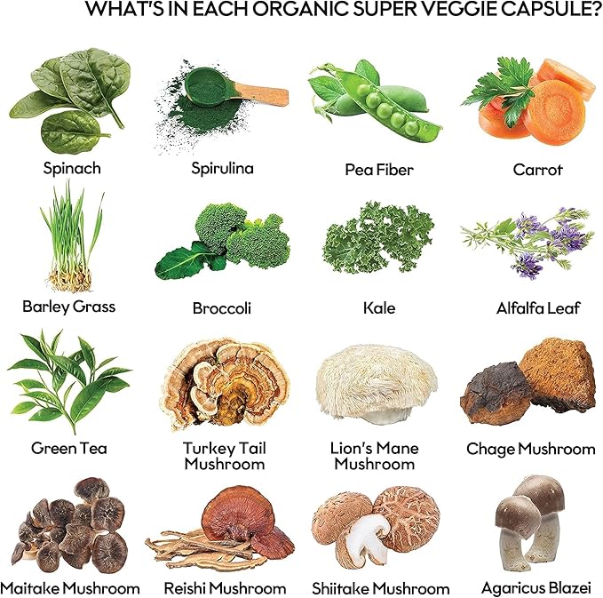 Fruits and Veggies Supplement Powerfull Blend of 39 Whole Fruits and Veggies - Image 3