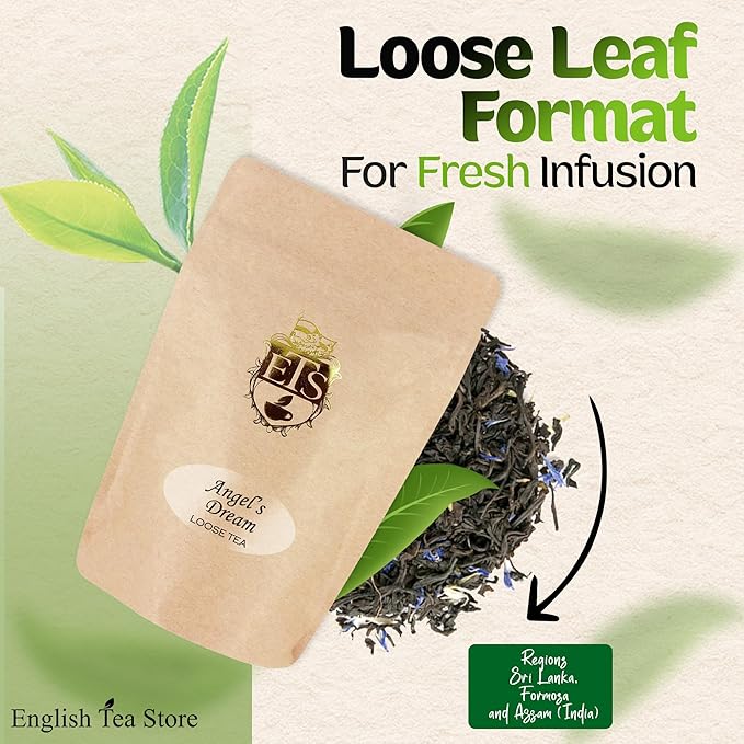 Angels Dream Tea Loose Leaf Pouches - 16oz | Maple and Blackberry Blend | Black - Image 4