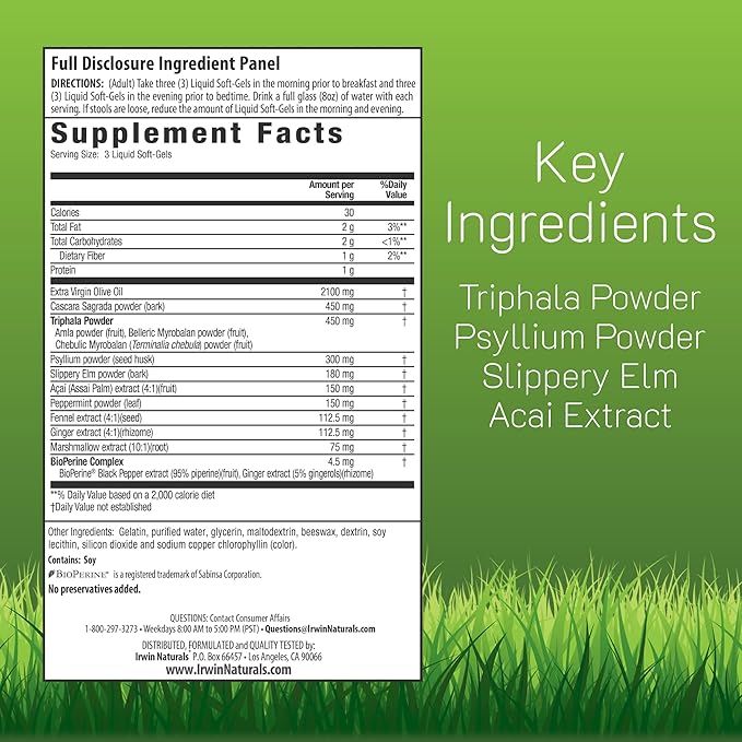 Irwin Naturals Extra Strength Colon Flush – 60 Liquid Soft-Gels – Gentle - Image 2