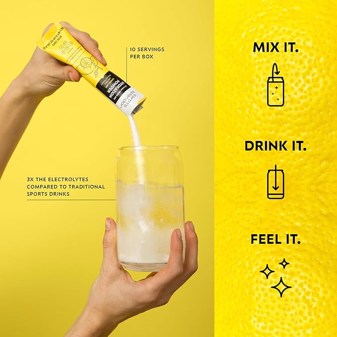Earth's Splendor Electrolytes Powder Packets Lemon Lime Hydration Drink Mix - Image 4