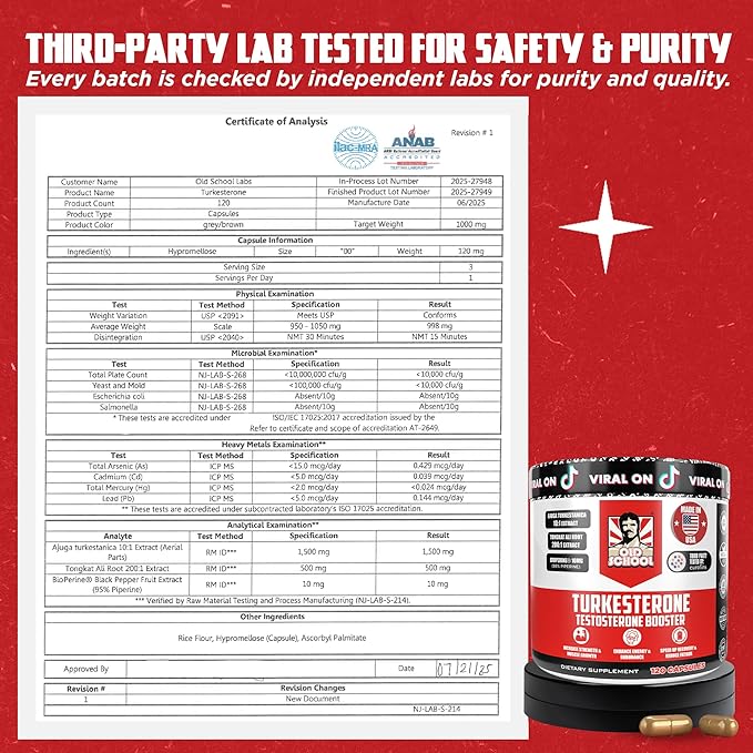 Old School Labs Testosterone Supplement - Image 5