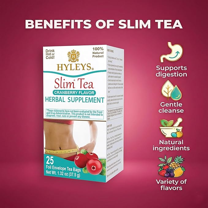Hyleys Slim Tea Cranberry Flavor - Image 3