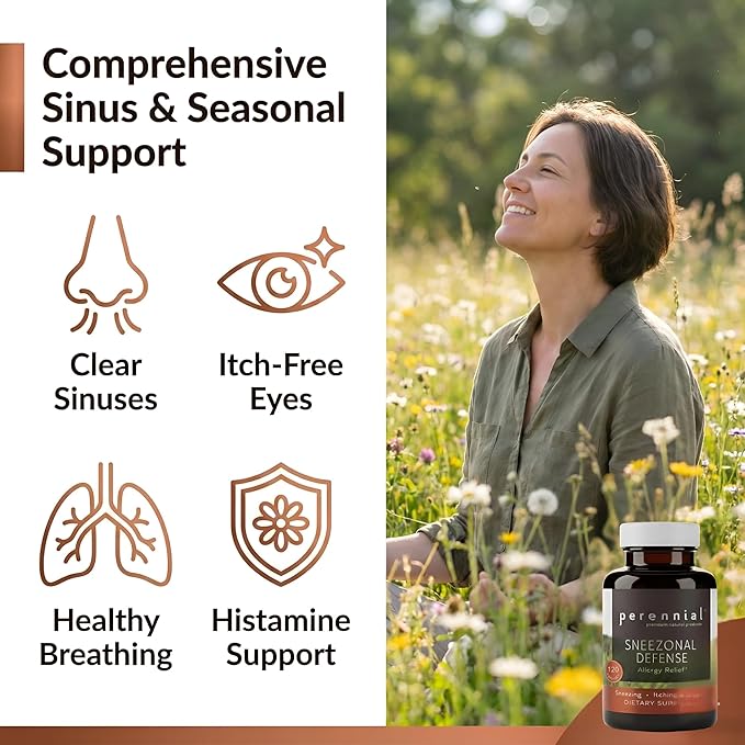Sneezonal Defense Allergy Relief Formula – Natural Herbal Supplement - Image 2