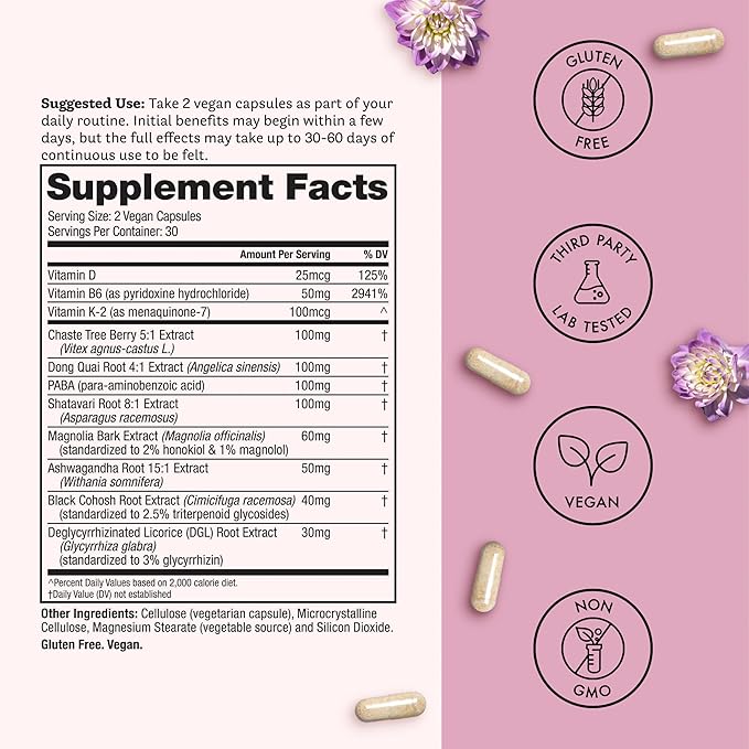 Winged Wellness Hot Momma Menopause Supplements - Image 4