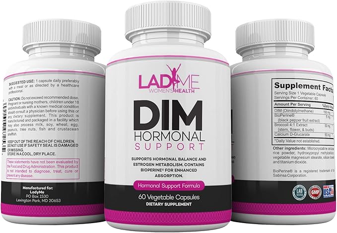 DIM Complex 150mg Hormonal Support Menopause Relief Supplement - Image 2
