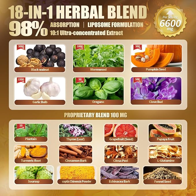 18-in-1 Black Walnut Wormwood Cleanse - Image 3