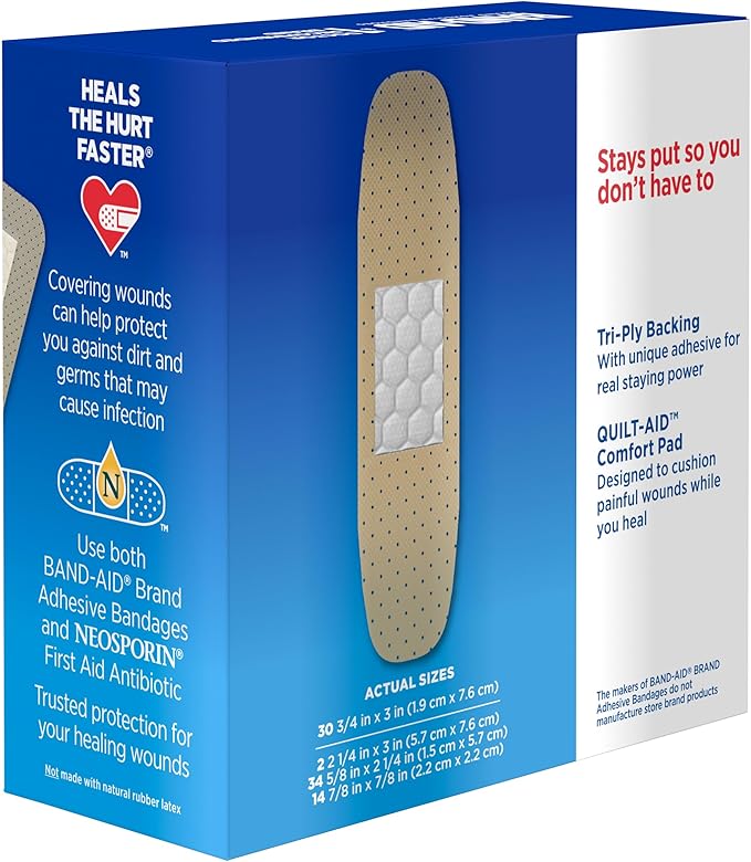 Band-Aid Brand Tru-Stay Sheer Strips Adhesive Sterile Bandages - Image 5