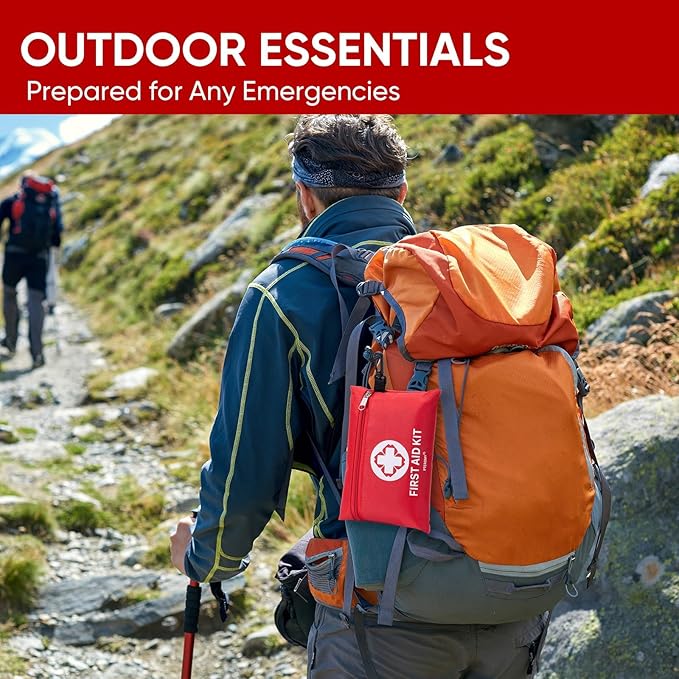 PTEROMY 150 Piece Mini First Aid Kit, Portable Small Emergency Kits Compact 1st - Image 5