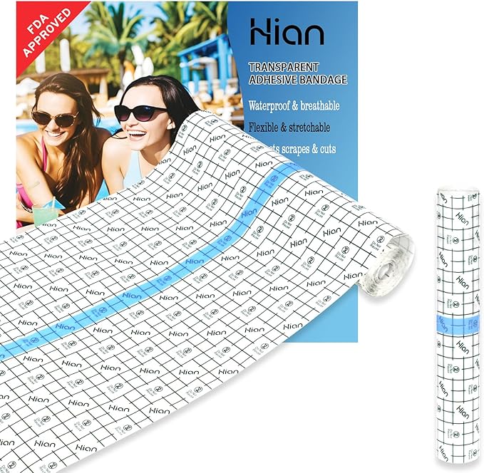 Hion Tattoo Aftercare Waterproof Bandage Transparent Film Dressing 6 Inch x 1.1 by Hion