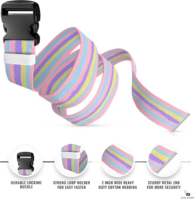 EMS XTRM Gait Belts for Seniors, Belt to Lift Elderly Standing Assist Aid Quick - Image 3