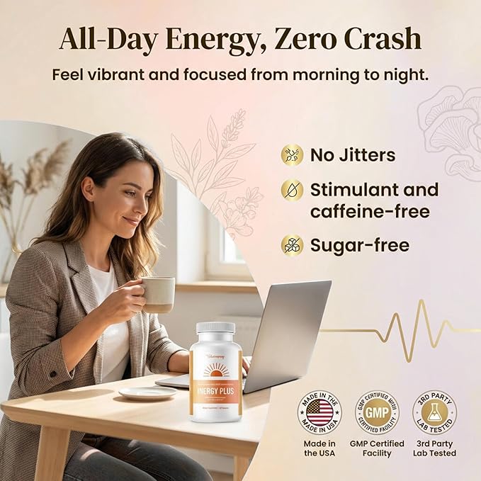 InergyPLUS | Energy Vitamins for Women, Natural Energy Supplements for Focus | - Image 2
