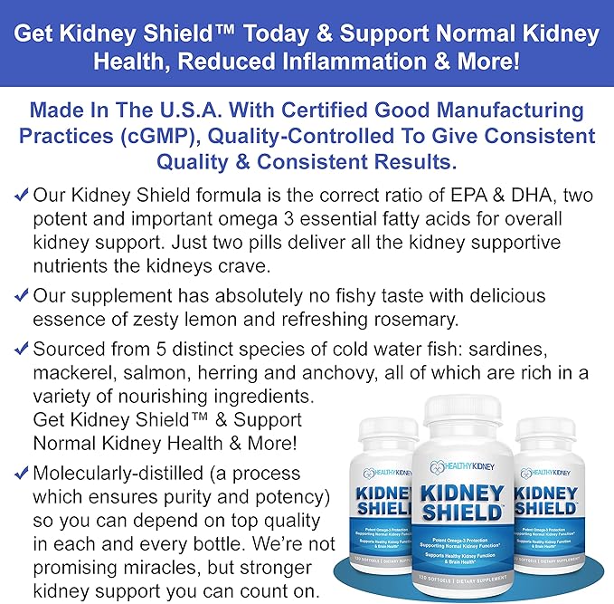 Kidney Shield Omega 3 Fish Oil Supplements - Image 5