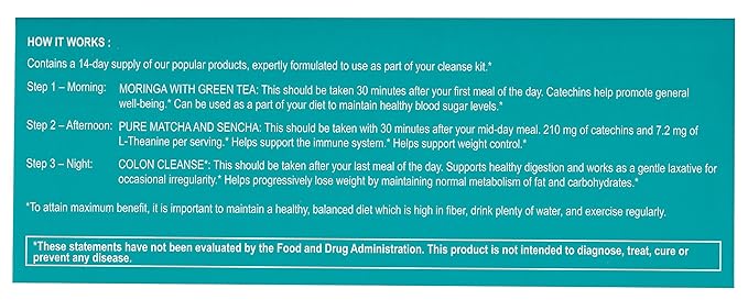 Hyleys Detox Tea for Cleanse and Weight Loss – 14 Day Detox Kit - Image 5