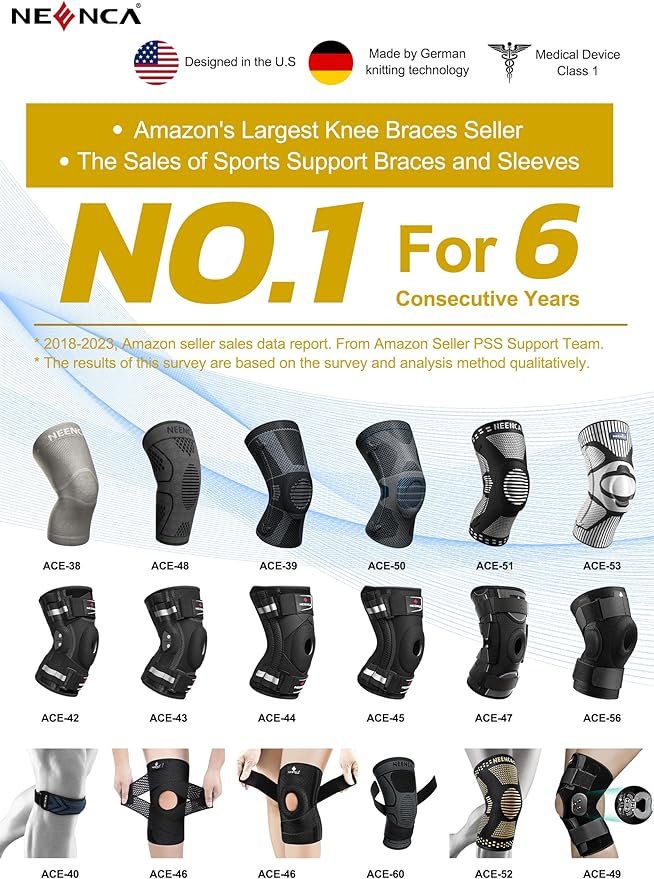 NEENCA Professional Knee Brace for Knee Pain, Hinged Knee Support - Image 10