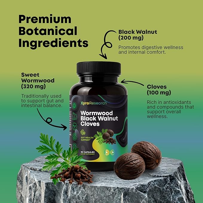 Wormwood Black Walnut Clove Capsules - Image 4