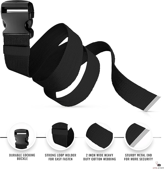 EMS XTRM Gait Belts for Seniors, Belt to Lift Elderly Standing Assist Aid Quick - Image 3