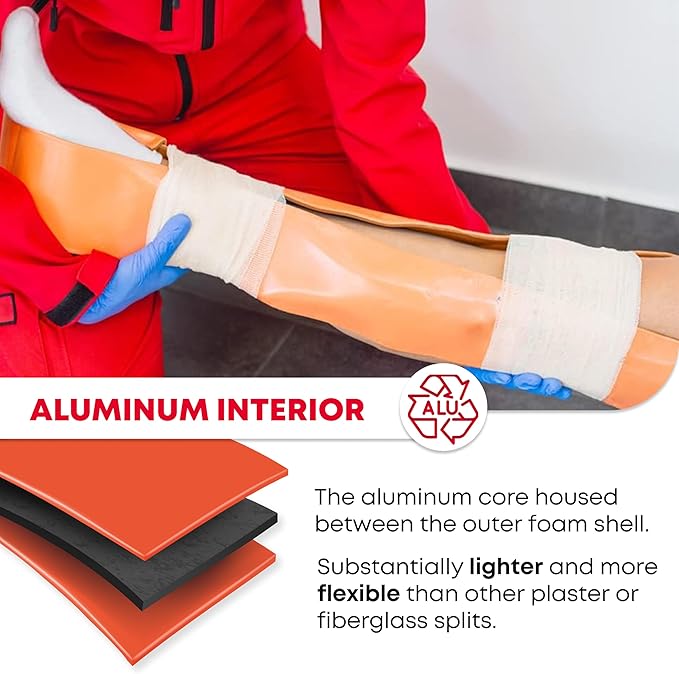 Ever Ready First Aid Universal Aluminum Splint, 24 Inch Rolled - Image 3