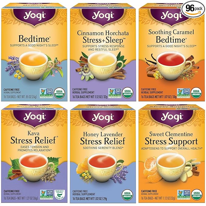 Yogi Tea Stress Relief & Herbal Tea Variety Pack by Yogi