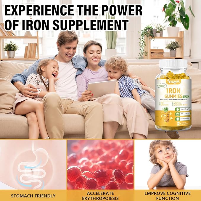 1 Pack 100MG Iron Supplements Gummies - Image 5