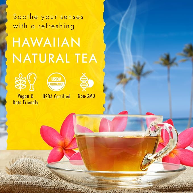 Hawaiian Natural Tea Pineapple Strawberry Flavored Organic Tea - Image 2