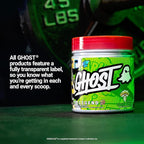 GHOST Legend All Out Pre-Workout Powder, Warheads Sour Green Apple - Image 5