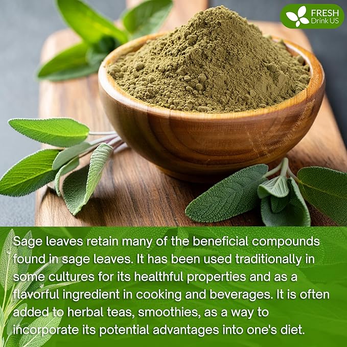 FreshDrinkUS, Sage Leaf Powder 16oz – Premium Culinary Herb, Pure Ground Sage - Image 9