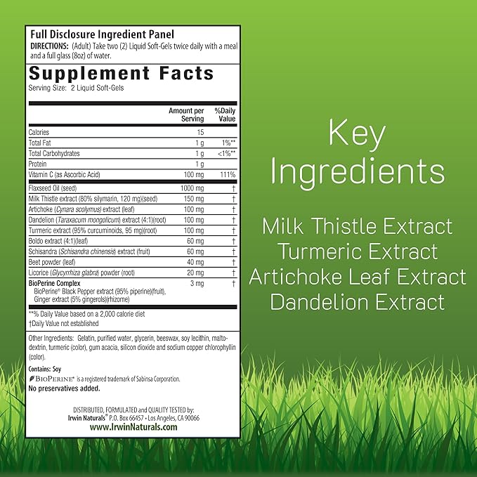 Irwin Naturals Milk Thistle Liver Detox - Image 2