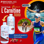 Bricker Labs CARNIBLAST Liquid L-Carnitine 3000mg, Premium L Carnitine Carnipure - Image 2