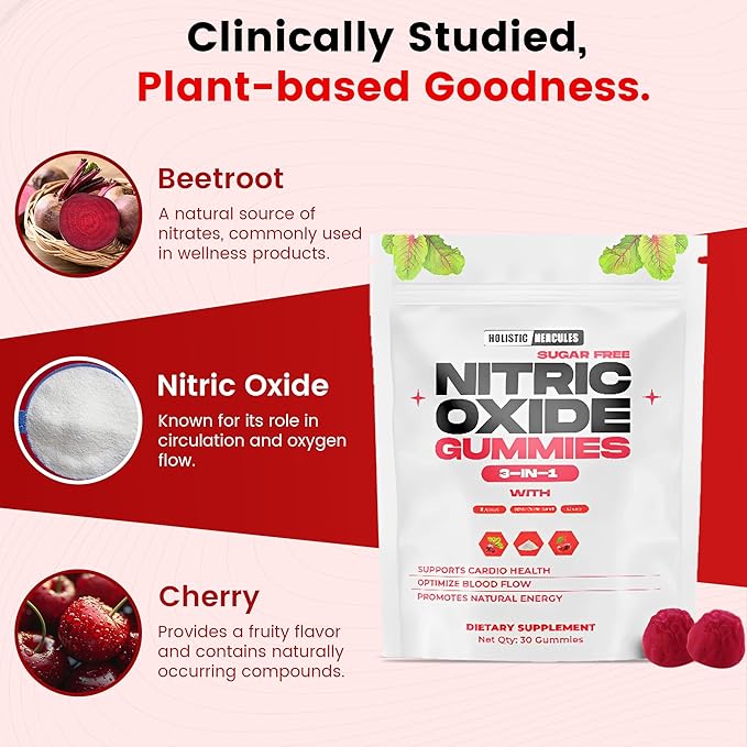 Holistic Hercules Nitric Oxide Gummies - Image 4