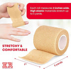 Ever Ready First Aid Self Adherent Cohesive Wrap Bandages, 2” x 5 Yards - Image 2