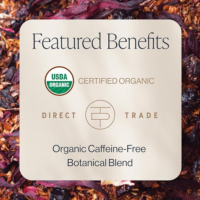 Rishi Tea Blueberry Rooibos Herbal Tea - Image 2