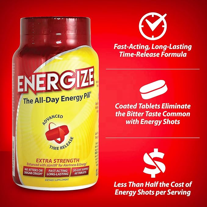 iSatori Men & Women Energize Extra Strength Caffeine Pills | Fast Acting - Image 3