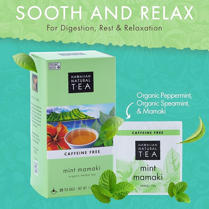 Hawaiian Natural Tea Organic Mamaki Mint Tea Blend - Image 4