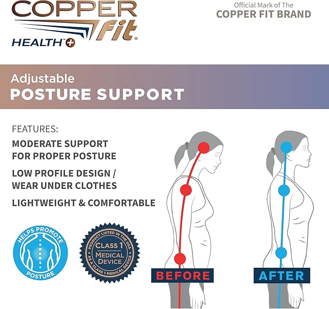 Copper Fit Health Unisex Posture Support, Adjustable_PARENT - Image 3