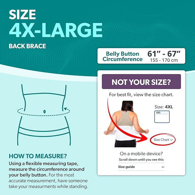 BraceAbility Plus Size 4XL Bariatric Back Brace - Image 2