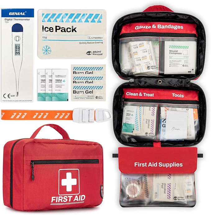RHINO RESCUE 240 Piece All-Purpose First Aid Kit, Home & Office Professional - Image 4