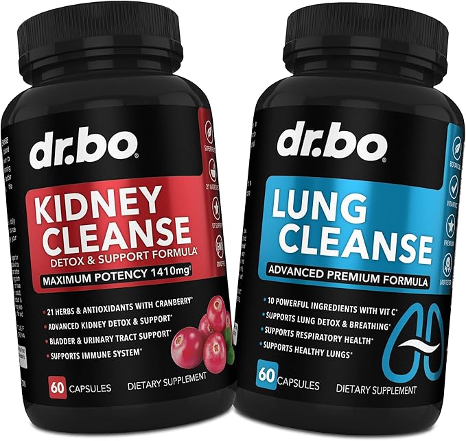 DR. BO Kidney Cleanse & Lung Support Pills by DRBO