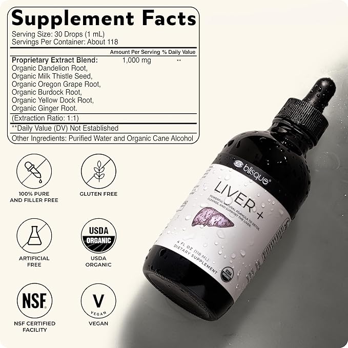 Blisque – Organic Liver Support Complex Supplement to Detox, and Repair The - Image 6