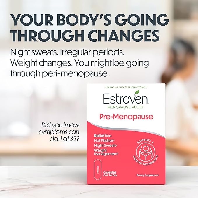 Estroven Pre-Menopause Relief, 30 Ct., Clinically Proven Ingredients, Provides - Image 7