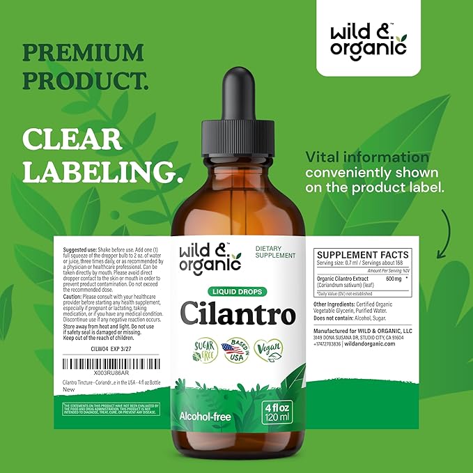 Wild & Organic Cilantro Tincture - Image 9