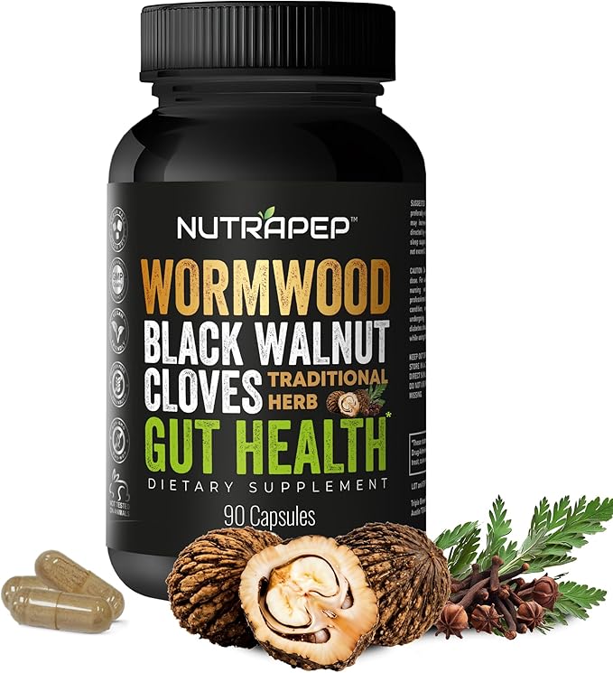 Wormwood Black Walnut Clove Capsules by NutraPep