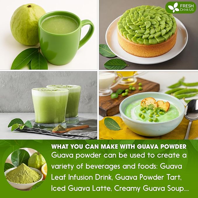 FreshDrinkUS, Premium 4.5oz Guava Leaf Powder, 100% Natural & Pure from Leaves - Image 7