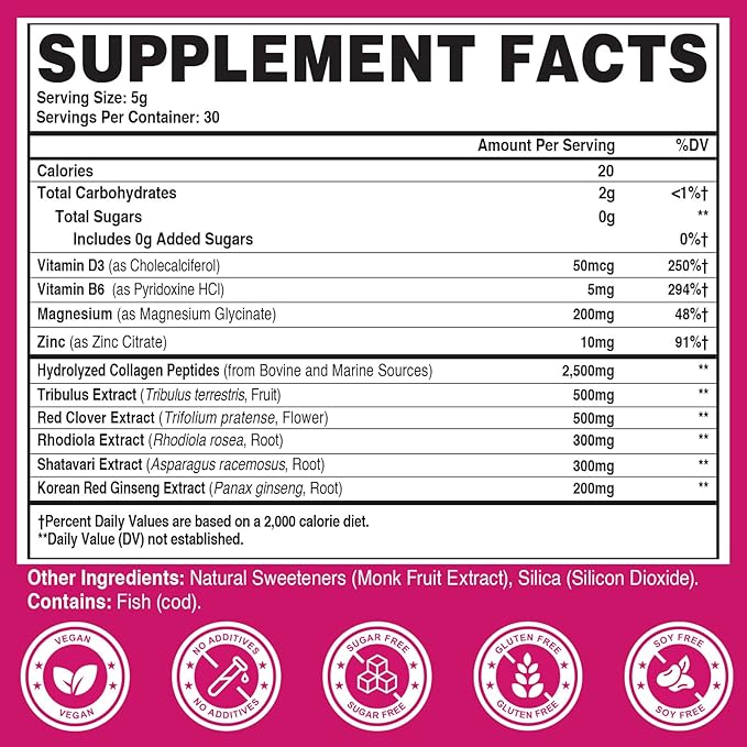 Menopause Supplements for Women, 10-in-1 Hormone Balance for Women, - Image 2