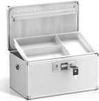 Medicine Lock Box with Key, Alluminum Alloy Box by Lockbako