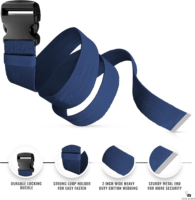 EMS XTRM Gait Belts for Seniors, Belt to Lift Elderly Standing Assist Aid Quick - Image 3