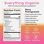 Organic & Vegan Protein Powder for Women Pomegranate Berry – Delicious Protein - Image 4