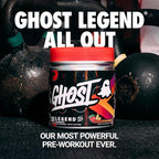 GHOST Legend All Out Pre-Workout Powder, Strawbango - Image 2