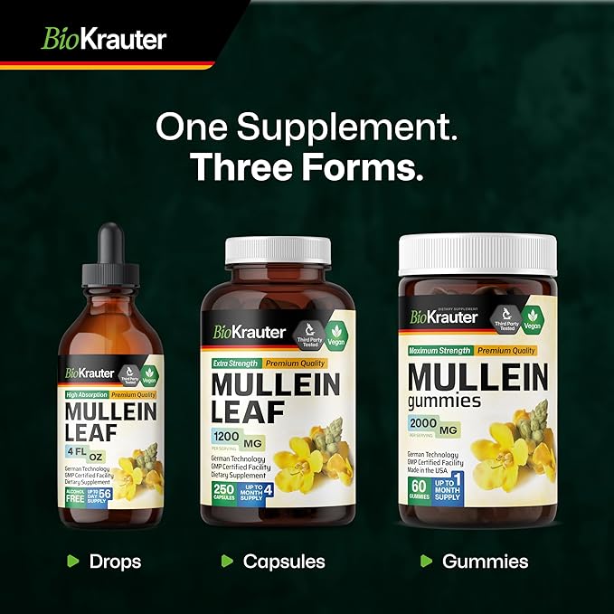 BIO KRAUTER Mullein Drops for Lungs 4 Fl. Oz - Image 8