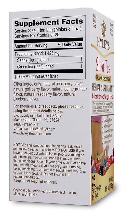 HYLEYS Slim Tea 5 Flavor Assortment - Image 2