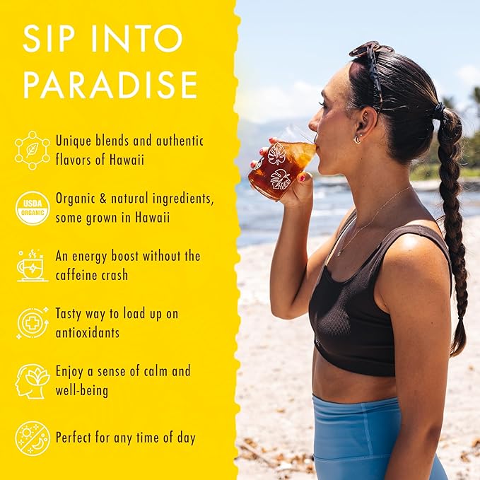 Hawaiian Natural Pineapple Strawberry Flavored Organic Tea - Image 2